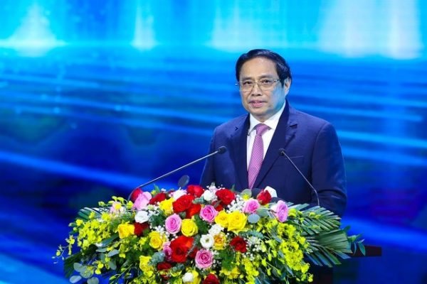 Thủ tướng Phạm Minh Chính phát biểu tại lễ công bố sản phẩm đạt thương hiệu quốc gia Việt Nam năm 2022